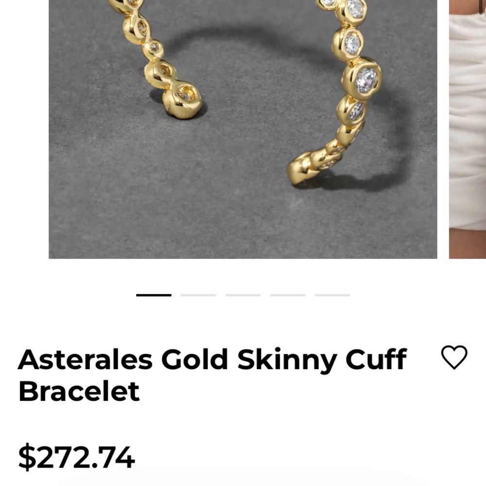 🆕 Alexis Bittar Asterales Gold Skinny Cuff Bracelet- Only 1 left🥳 - Picture 10 of 10